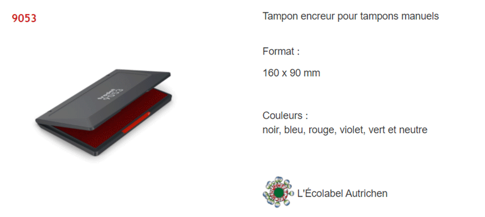 Tampon Encreur 9053 - Rouge TRODAT